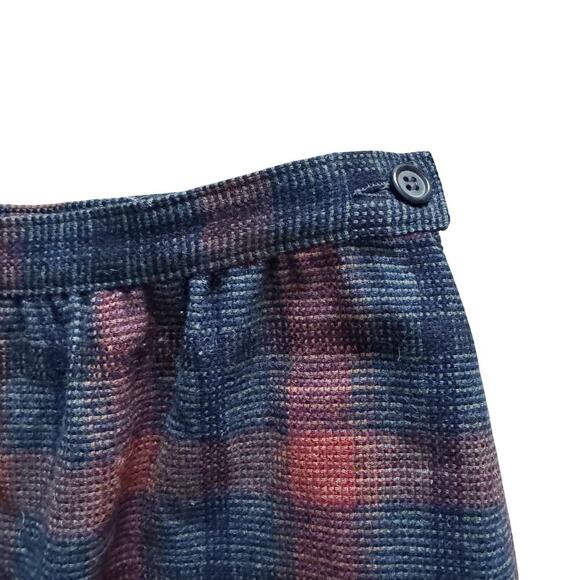 VTG Pendleton 100% Wool Skirt Women's sz 8 10 Vintage Midi Plaid Straight Preppy - Picture 2 of 7